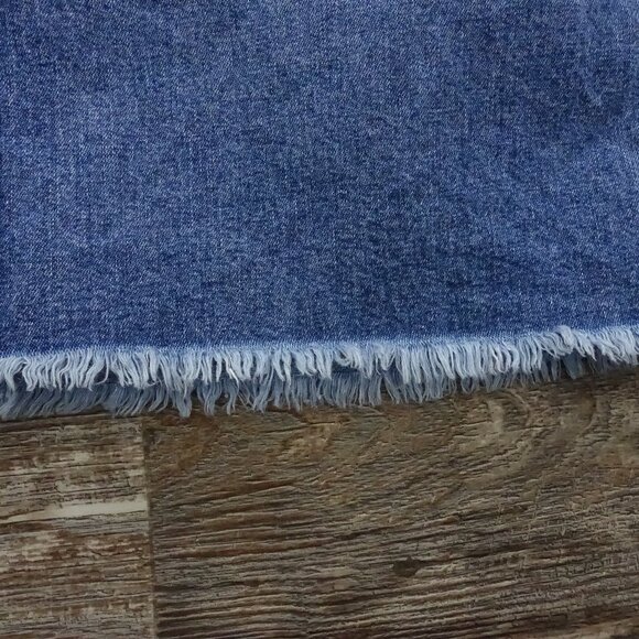 Vintage Ralph Lauren Jeans Patchwork Denim Maxi Skirt Raw Hem 1990s Y2K Size 6 - Picture 10 of 10